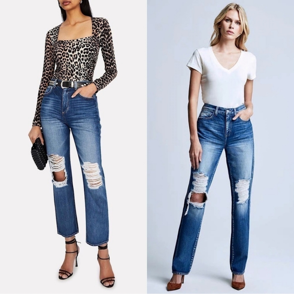 L'AGENCE Rockie Newberry Distressed Jeans